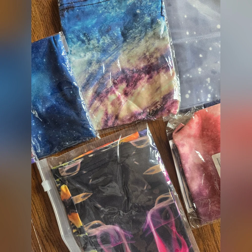 NEW 18 Gaiter Galaxy Print Face Coverings